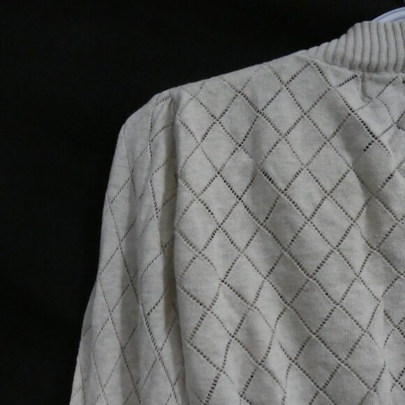 COSTA BLANCA | large | Beige Diamond Pattern Cardigan With Buttons - Picture 9 of 15